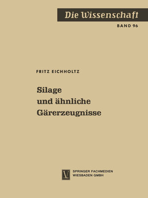 cover image of Silage und ähnliche Gärerzeugnisse